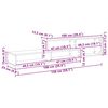 vidaXL TV-stand 150x25x28,5cm Bewerkt hout