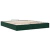 vidaXL Ottoman bedframe zonder matras 160x200 cm fluweel donkergroen