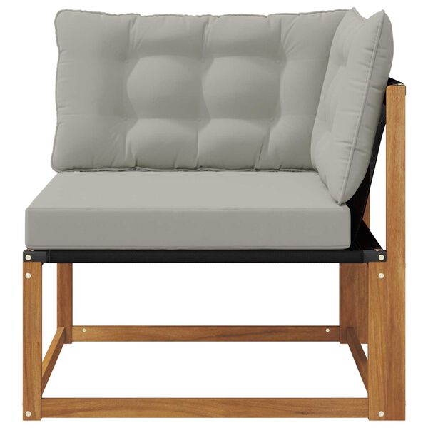 vidaXL Buiten Hoek Sofa Massief Acaciahout Naturel