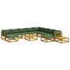 vidaXL Bankstel 12 st Naturel Massief Acaciahout