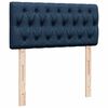 vidaXL Ottoman bed met matras en LED's 80x200cm stof blauw