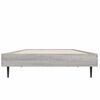 vidaXL Bedframe bewerkt hout grijs sonoma eikenkleurig 75x190 cm