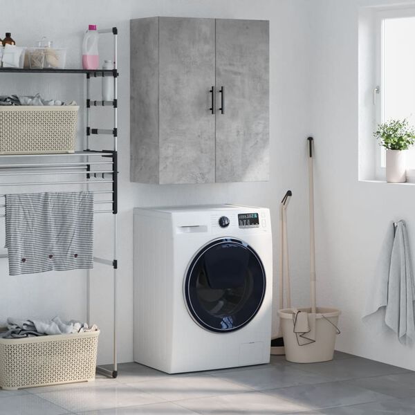 vidaXL Hangkast 69,5x34x90 cm betongrijs