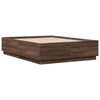 vidaXL Bedframe bewerkt hout bruin eikenkleur 120x190 cm