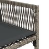 vidaXL 11-delige Tuinset met kussens poly rattan grijs