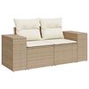 vidaXL Tuin Sofa Set met kussen met opslag 8 pcs Beige en Cr&egrave;me