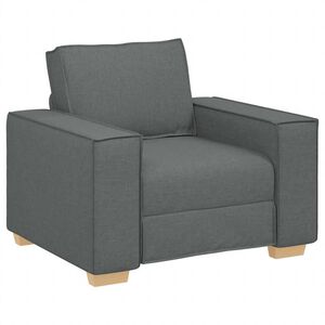 vidaXL Sofa Stoel Donkergrijs 60 cm Stof