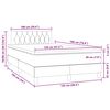 vidaXL Boxspring met matras en LED fluweel donkergroen 120x190 cm