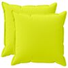 vidaXL Kussensloop 2 st HOUTEN Helder groen 70 x 70 cm Polyester
