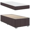 vidaXL Bedframe met matras Donkerbruin 80 x 200 cm Stof