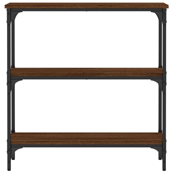 vidaXL Wandtafel 75x22,5x75 cm bewerkt hout bruin eikenkleur