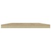 vidaXL Wandschappen 4 st 40x20x1,5 cm bewerkt hout sonoma eikenkleurig