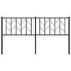 vidaXL Hoofdbord 160 cm metaal zwart