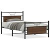 vidaXL Bedframe zonder matras bewerkt hout bruin eikenkleur 100x190 cm