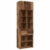 vidaXL Opbergkast met Planken Oud hout 70 x 42,5 x 225 cm Bewerkt hout