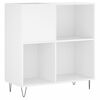 vidaXL Platenkast 84,5x38x89 cm bewerkt hout wit