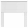 vidaXL Hoofdbord met hoofdeinde Glanzend Wit 90 cm Bewerkt hout