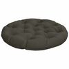 vidaXL Hangstoel Kussen VIANEN 100% Polyester Antraciet &Oslash; 80 x 12 cm