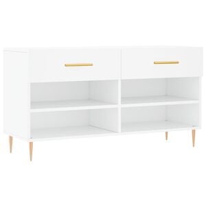 vidaXL Schoenenbank 102x35x55 cm bewerkt hout wit
