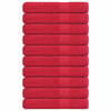 vidaXL Saunahanddoeken FROGN 10 st 80x200 cm 360 g/m&sup2; rood
