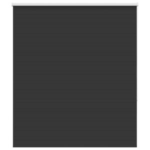 vidaXL Rolgordijn verduisterend 135x150 cm stofbreedte 131,6 cm zwart