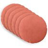 vidaXL Kussensloop 6 pcs HEERLEN Rood-oranje &Oslash; 30 cm corduroy
