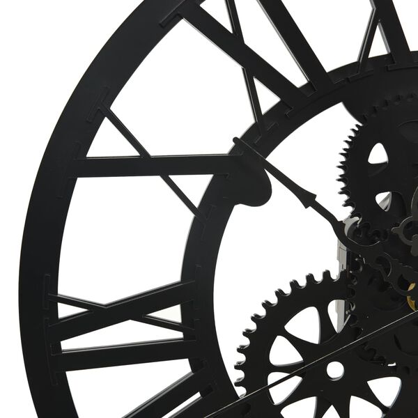 vidaXL Wandklok 30 cm acryl zwart