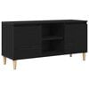 vidaXL TV-kast 102 x 35 x 50 cm Zwart Eiken Bewerkt hout