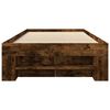 vidaXL Bedframe zonder matras hout gerookt eikenkleurig 90x200 cm