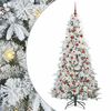 vidaXL Kunstmatige Inklapbare Kerstboom Wit 180 cm PE en PVC