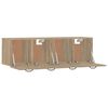 vidaXL Wandkasten 2 st 80x35x36,5 cm bewerkt hout sonoma eikenkleurig
