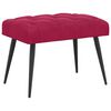 vidaXL Bank met knoopverstelling Wijnrood 60 x 40 x 45 cm Fluweel