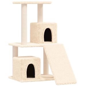 vidaXL Kattenmeubel met sisal krabpalen 82 cm cr&egrave;mekleurig
