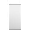 vidaXL Deurspiegel 30x60 cm glas en aluminium zwart