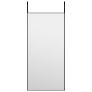 vidaXL Deurspiegel 30x60 cm glas en aluminium zwart
