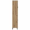 vidaXL Highboard Artisan Eiken 69,5 x 34 x 180 cm Bewerkt hout