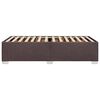 vidaXL Bedframe zonder matras 90x200 cm stof donkerbruin