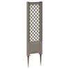 vidaXL Trellis met Spike Grijs 43 x 6 x 165 cm PP