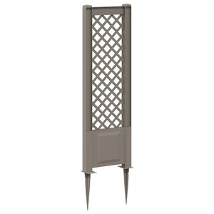 vidaXL Trellis met Spike Grijs 43 x 6 x 165 cm PP