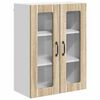 vidaXL Wandglas cabinet LUCCA Sonoma Eiken 60 x 31 x 80 cm