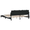 vidaXL Bedframe zonder matras "Zadar" kunstleer zwart en wit 180x200 cm