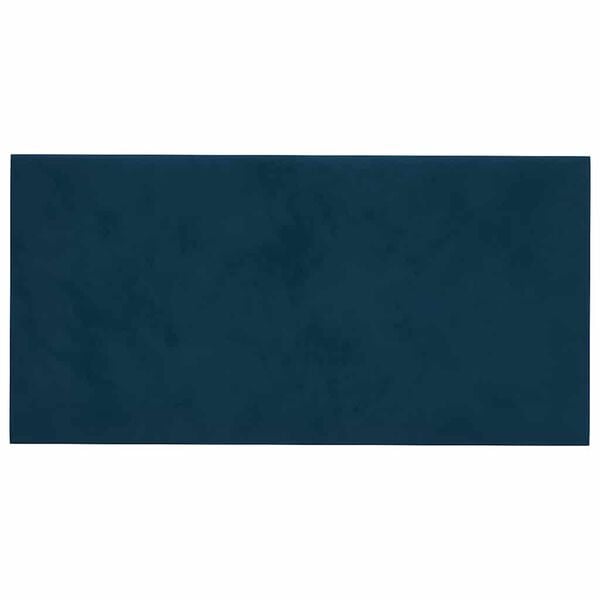 vidaXL Wandpanelen 12 st 0,54 m² 30x15 cm fluweel blauw