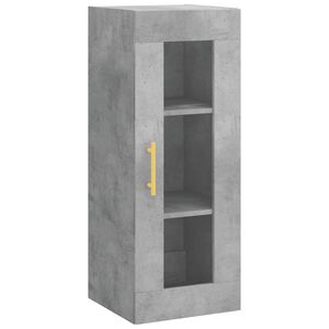 vidaXL Bovenkast 34,5x34x90 cm betongrijs