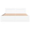 vidaXL Bedframe met hoofdeinde zonder matras 160x200 cm wit