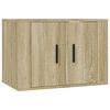 vidaXL Tv-wandmeubels 2 st 57x34,5x40 cm sonoma eikenkleurig
