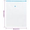 vidaXL Vacu&uuml;m opbergzakken 5 pcs Transparant en blauw 100 x 80 cm