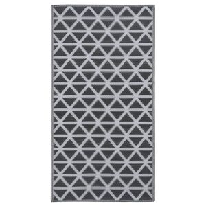vidaXL Buitenkleed ARAKIL 190x290 cm PP zwart