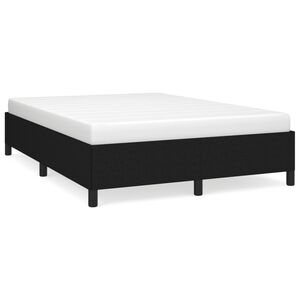 vidaXL Bedframe zonder matras stof zwart 140x190 cm