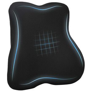 vidaXL Rugkussen Zwart Traagschuim 40 x 40 x 11 cm