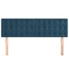 vidaXL Hoofdborden 2 st 72x5x78/88 cm fluweel donkerblauw